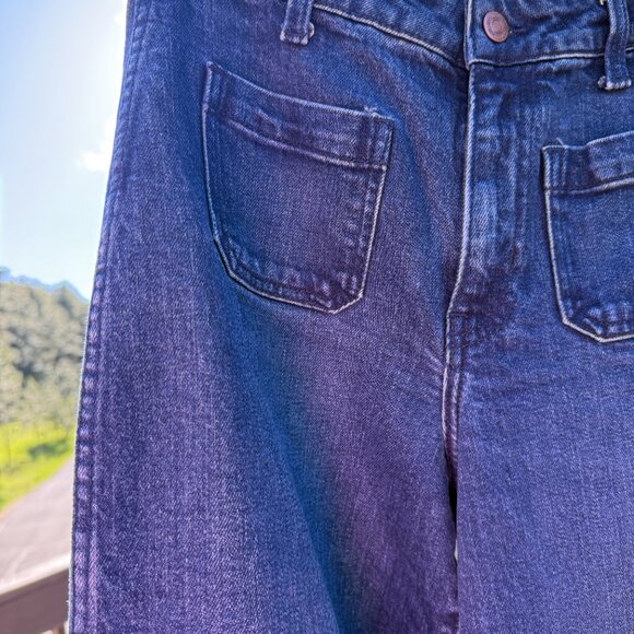 Old Navy Blue Flare & Wide Leg Jeans - Picture 6 of 10